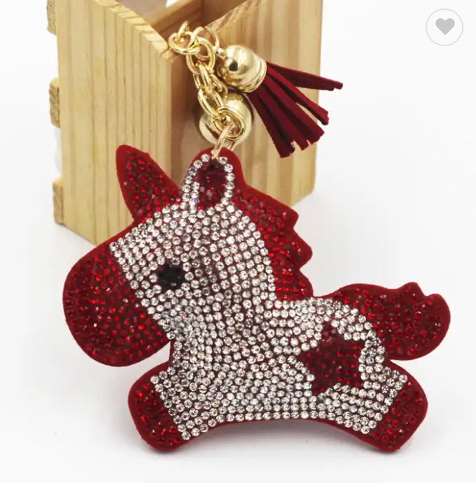 Unicorn Animal Keychain Accessories Bulk Key Chain Gifts for Women Kids  Metal Car Bag Horse Pendant Student Key Ring Jewelry